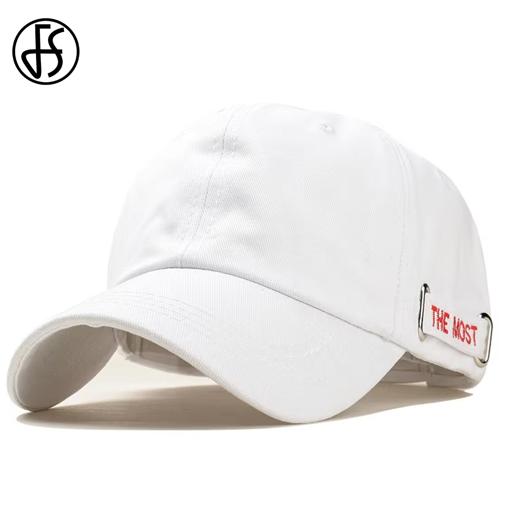 Streetwear Brand Hats - FS Black White Cotton Streetwear Baseball
