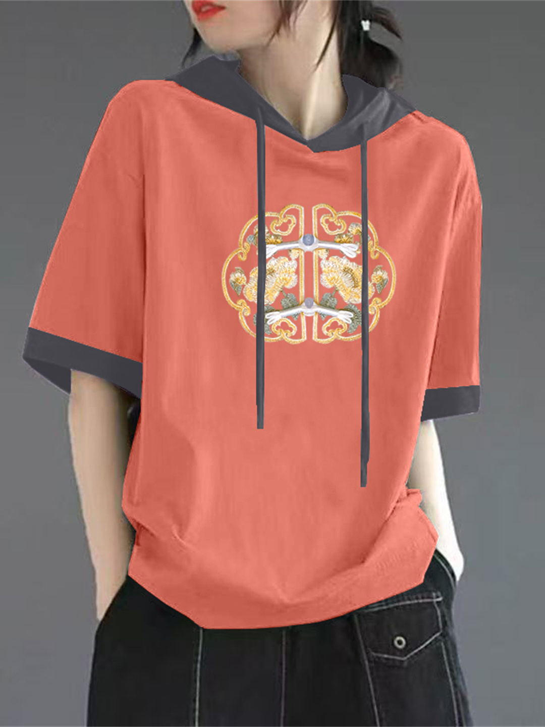 Red Pure Cotton Short Sleeve T - đánh giá và giá Streetwear Brand Hats