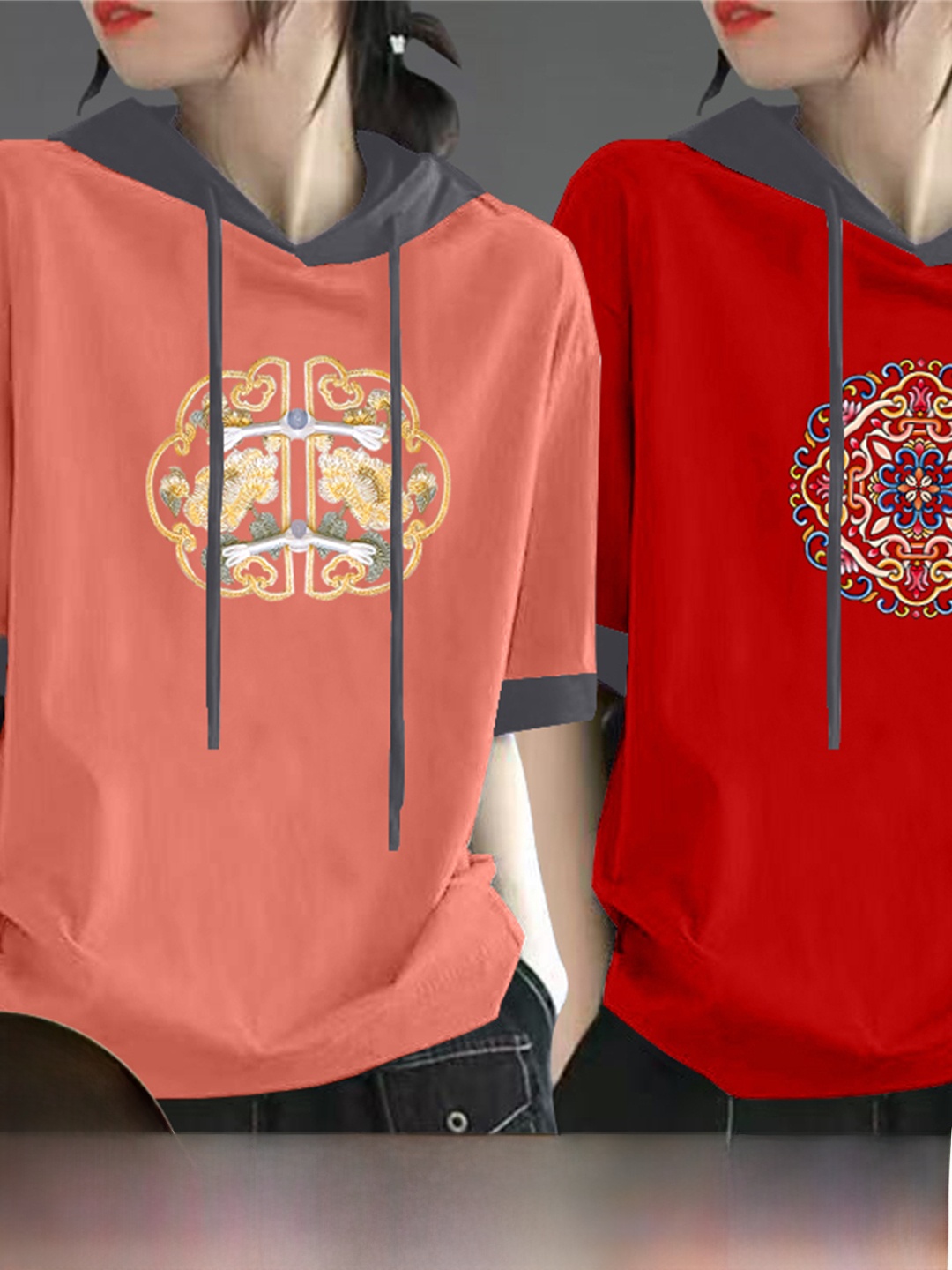 Red Pure Cotton Short Sleeve T - đánh giá và giá Streetwear Brand Hats